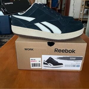 Reebok Work Blue and White Soyay Steel Toe Sneakers NEW